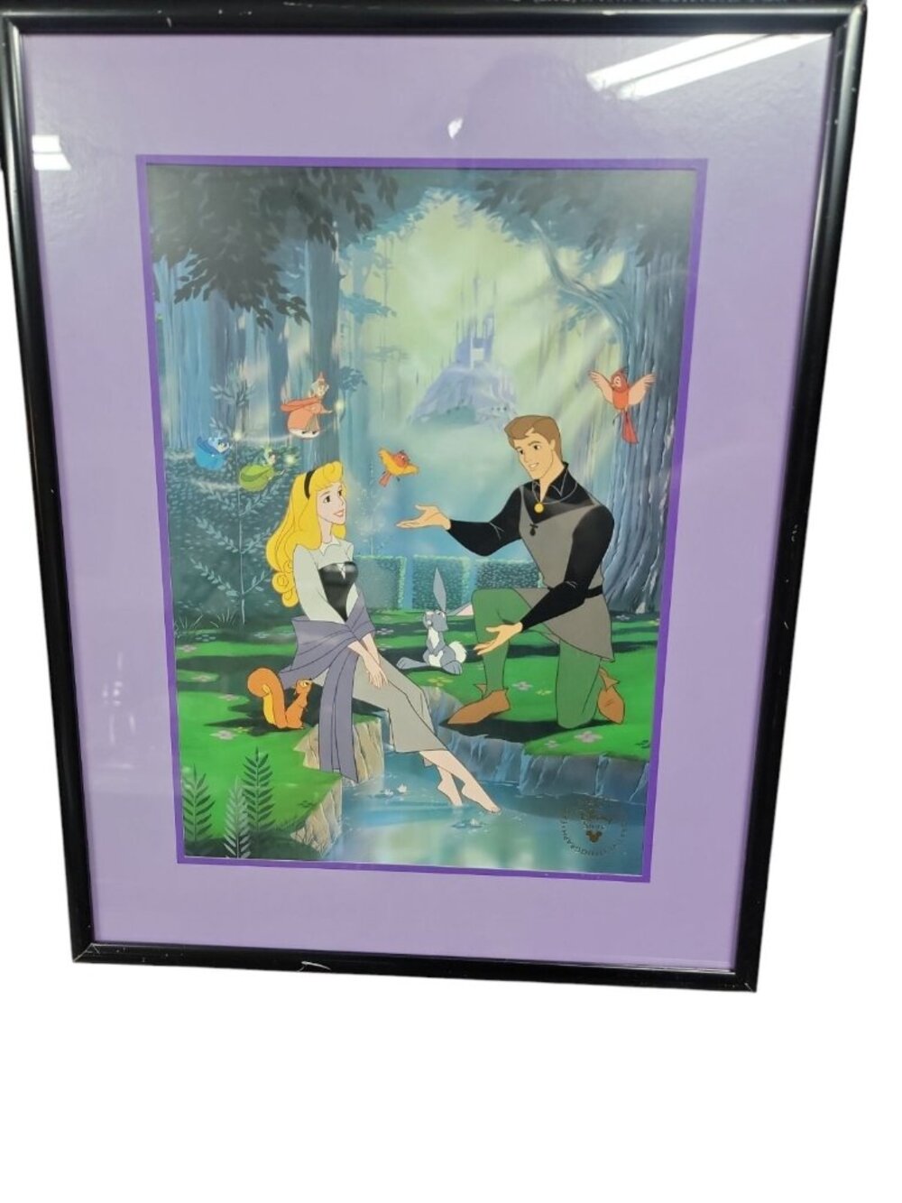 Sleeping Beauty Lithograph Disney Store Exclusive Commemorative 11"W x 14"T